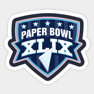 Paper Bowl Sunday Sticker